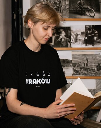 Koszulka czarna "Cześć Kraków", Galeria LueLue
