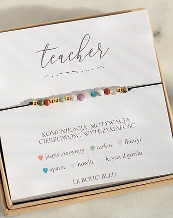 Teacher - Bransoletka z Alfabetem Morse'a, Le Boho Bleu