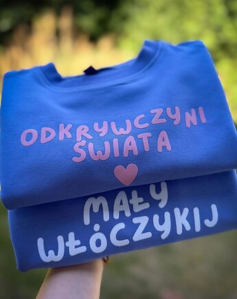 Bluza dziecięca MAŁY WŁÓCZYKIJ - lawendowa, Wear Your Journey