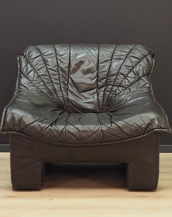 Fotel skórzany, niemiecki design, lata 60, producent: Viva, Przetwory design