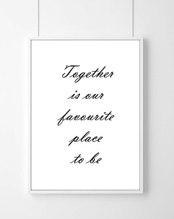 plakat skandynawski Together, sielankowo