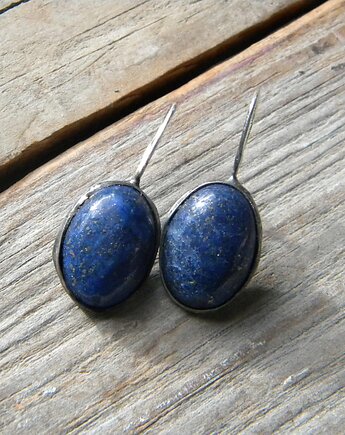 Lapis lazuli owal - kolczyki, Beata Trotter