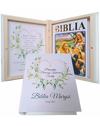 Pamiątka Pierwszej Komunii Świętej, Biblia, Prowansalska Manufaktura