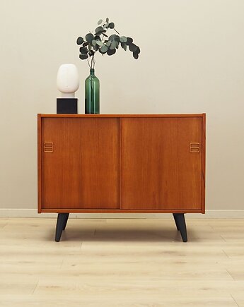 Szafka tekowa, duński design, lata 70, produkcja: Dania, Przetwory design