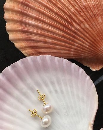 Kolczyki Minimal Pearl Earrings / Stud, Lile Things