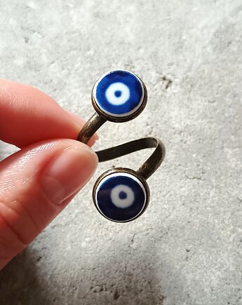 Pierścionek Bolesławiec podwójny