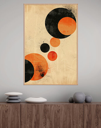 Geometria natury - Plakat, druk - Minimalizm, Boho, Loft #82, Black Sapphire Art