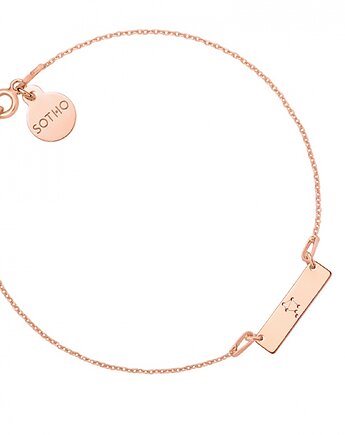 Bransoletka z konstelacją Wagi z różowego złota, SOTHO