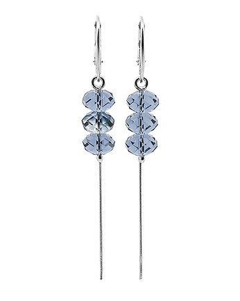 Kolczyki srebro + kryształy Swarovski, Moonlight Avenue