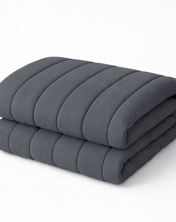 Kołdra bezposzewkowa bawełniana,ciemny szary - 140x200cm, Linen House