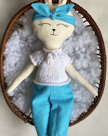 Lalka - Króliczek w ubranku, Coniglio Handmade