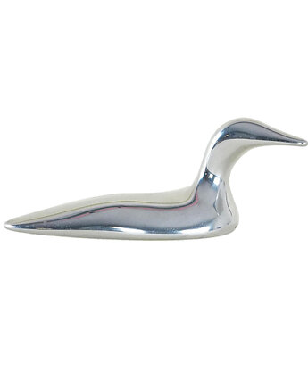 Rzeźba aluminiowa kaczka, kanadyjski design, lata 80, Hoselton Sculpture, Przetwory design