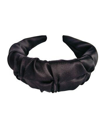 Jedwabna opaska do włosów opaska na włosy burgundowa róża SILK RUFFLE, Capillum