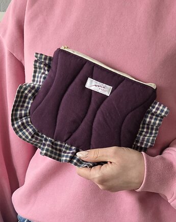 Kosmetyczka falbanka w kratkę, mi.KREO