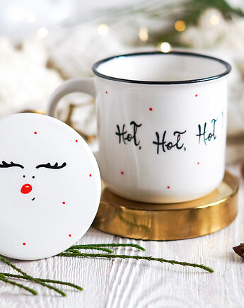 Świąteczny Kubek z Zaparzaczem z Reniferem, Pracownia Faramuszka