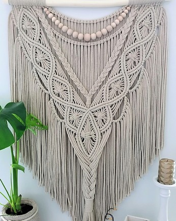 Makrama ścienna "Rumba" XL naturalna, Home Edition