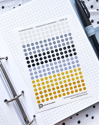 Naklejki do planowania PLANNER STICKERS DOTS #3, Projekt Planner