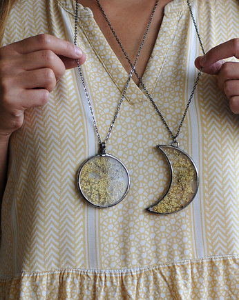 Naszyjnik do wyboru, księżyc, lub okrągły., MARIAELA