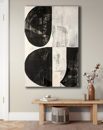 Geometria natury - Obraz na płótnie - Druk Blejtrama, Minimalizm, Loft #100, Black Sapphire Art