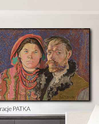 Portret z Żoną - S. Wyspiański - Reprodukcja, Dekoracje PATKA Patrycja Kita