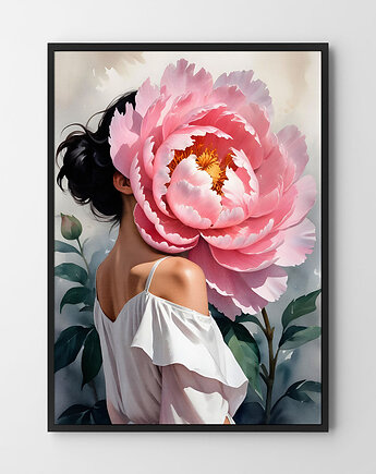 Plakat Kobieta kwiaty, HOG STUDIO