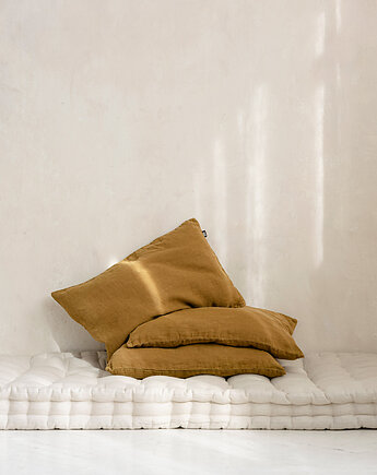 Lniana Poduszka SIMPLE - golden ochre, LUMIO