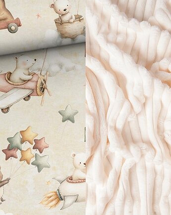 WYJĄTKOWY koc _ narzuta _ MISIE przedszkolaki _ 155x200 cm, MOJAMAJA