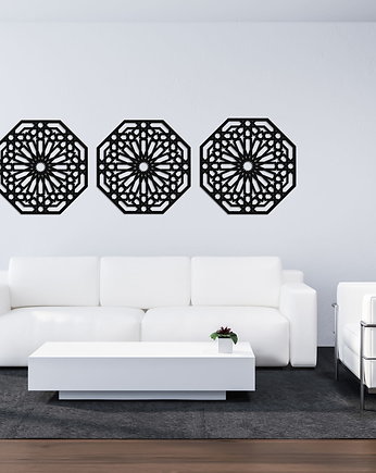 DEKORACYNY TRYPTYK MAROKAŃSKI, STYL MAROKAŃSKI, DEKORACJA ŚCIENNA 3D, ORNAMEN, ORNAMENTI