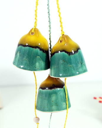 Ceramiczne dzwonki choinkowe - laguna, 10FingersArt