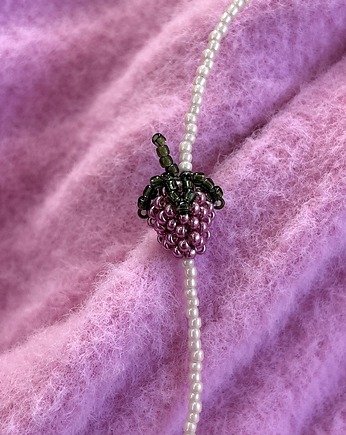Naszyjnik - lampone lilla, LIMONI E FIORI