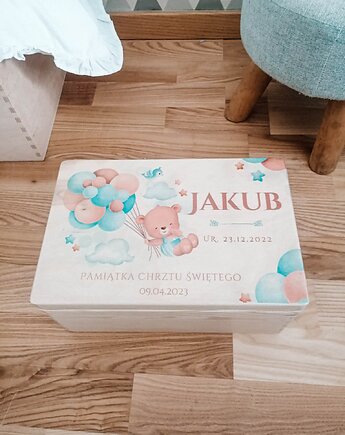 Pojemniki i pudełka na zabawki KUFEREK WSPOMNIEŃ pokój dziewczynki, LOO LOO DREAM