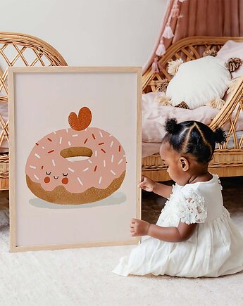 Plakat Donut - Plakaty Na Ścianę Dla Dzieci, Dekoracjan