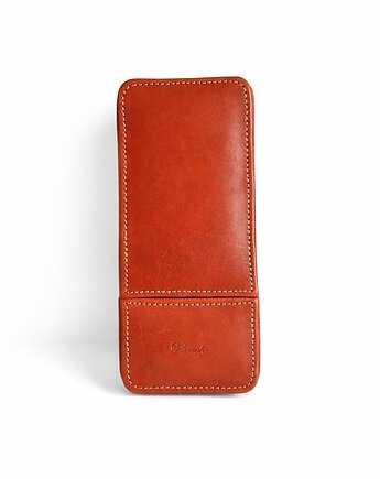 Etui na 3 pióra lub  długopisy brązowe, Lamato