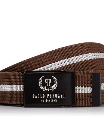 MĘSKI PASEK PARCIANY PAOLO PERUZZI PW-15-PP 125 cm, Paolo Peruzzi
