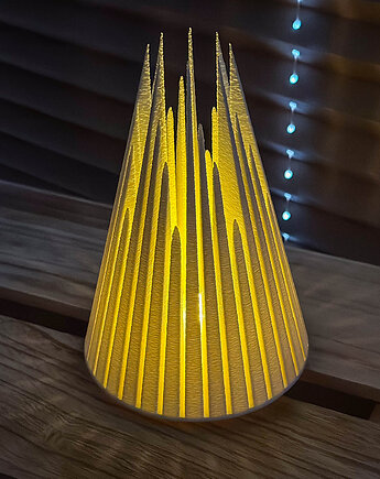 Choinka w kształcie góry lodu - świecąca ozdoba, Boże narodzenie, Święta, tworedears