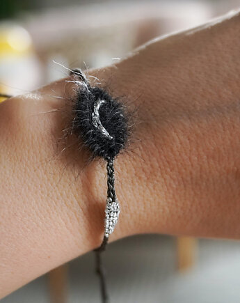 Bransoletka ręcznie robiona z księżycem  - UNIKAT, Słońcem Tkane