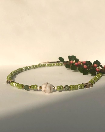 zielony choker z kamieniami, Luna by Sisters
