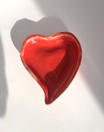 Mydelniczka, akcesoria do łazienki, ceramiczna, serca, Ceramika Nastawka