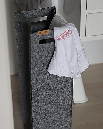 Filcowy kosz na pranie, felt label