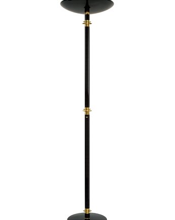 Lampa podłogowa Modern, lata 80., mosiądz i metal , Relikt design