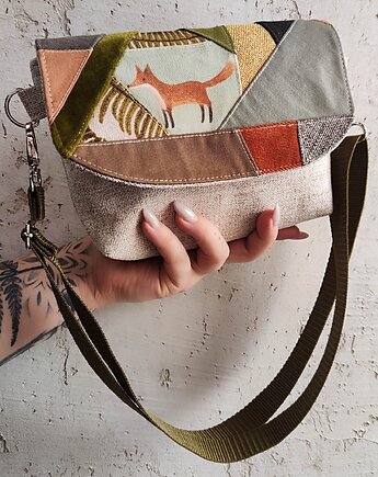 Nerko torebka unikat patchwork lisek, Zapętlona Nitka