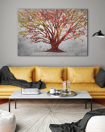 Obraz na płótnie do salonu  DRZEWO 120x80cm, LUdesign gallery