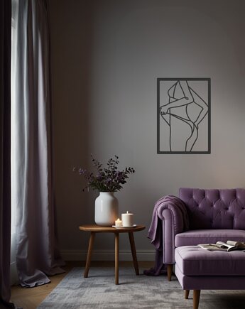 Metalowy obraz Dziewczyna IV, Vavum Furniture