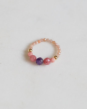 Pierścionek elastyczny Pink Sand, BlueBird Bracelets