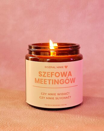 Świeczka sojowa SZEFOWA MEETINGÓW, SOy