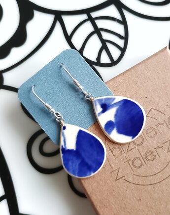 Kolczyki ceramiczne Włocławek, biżuteria z talerzy