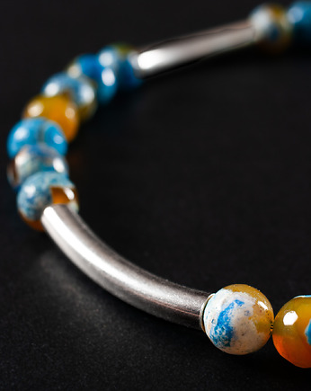 Naszyjnik z agatem ognistym. [ŁN11], Anillito