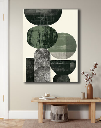 Geometria natury - Obraz na płótnie - Druk Blejtrama, Minimalizm, Loft #78, Black Sapphire Art