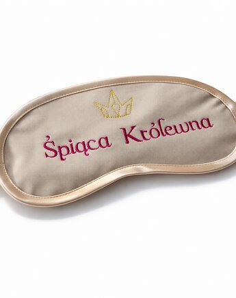OPASKA Beżowa bawełniana haftowana Śpiąca królewna PREZENT, Wyszywane
