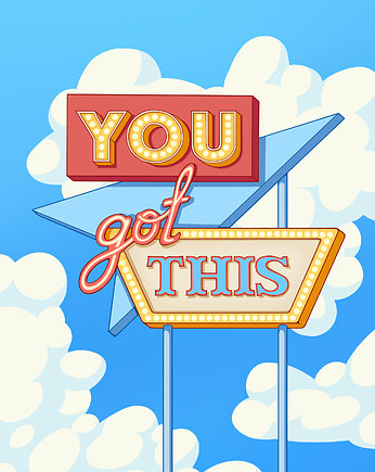 Plakat You got this!, Ethereal Sheep